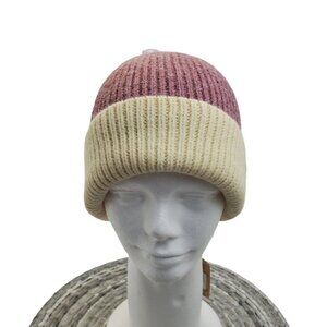 Frye and Co. Port Royale and Cream Dip Dye Ombre Beanie